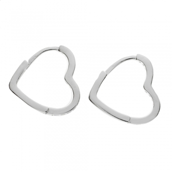 Pendientes corazón con circonitas 2