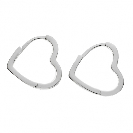 Pendientes corazón con circonitas