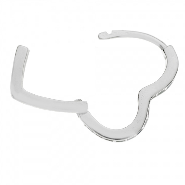 Pendientes corazón con circonitas