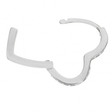 Pendientes corazón con circonitas