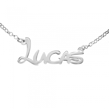 Collar con nombre tipografía infantil