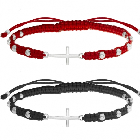 Pulsera Rosario macramé