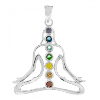 Colgante chakras meditación