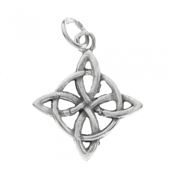 Colgante Nudo de Bruja Plata de Ley