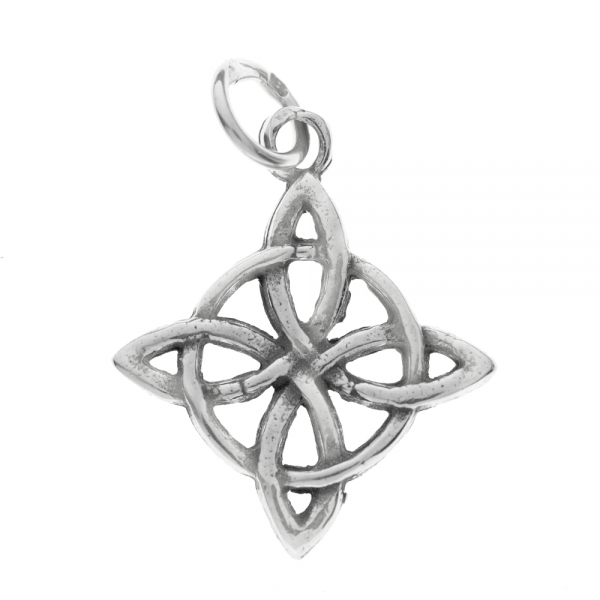 Colgante Nudo de Bruja Plata de Ley