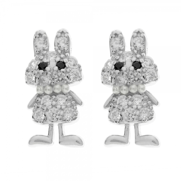 Pendientes conejito Plata de Ley