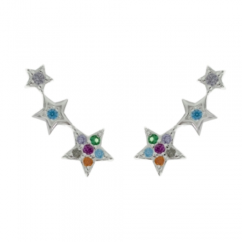 Pendientes triple estrella