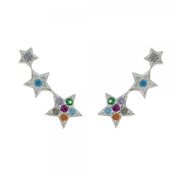 Pendientes triple estrella