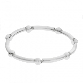 Anillo bolitas intercaladas