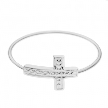 Anillo cruz horizontal