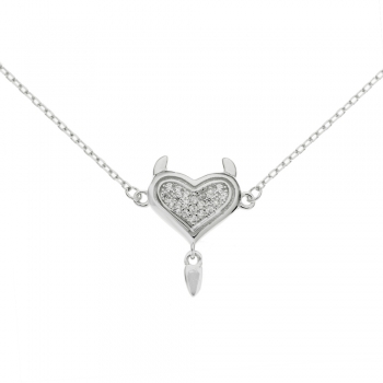 Collar Love Diavola Plata de Ley