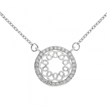 Collar redondo con circonitas