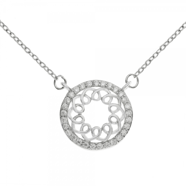 Collar redondo con circonitas