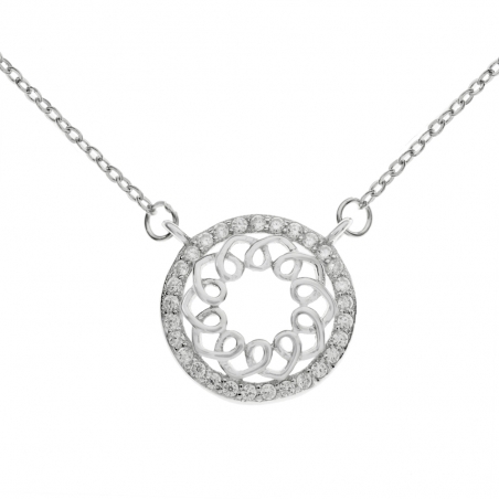 Collar redondo con circonitas