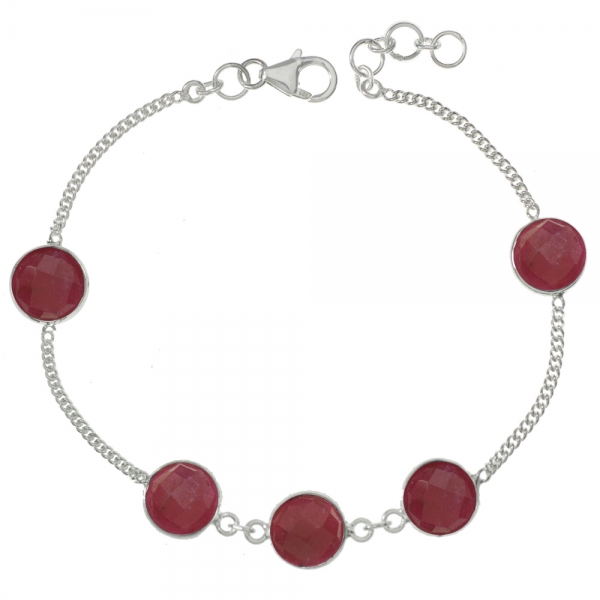Pulsera piedra rubí