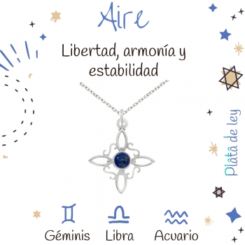 Collar nudo de Bruja lapislázuli