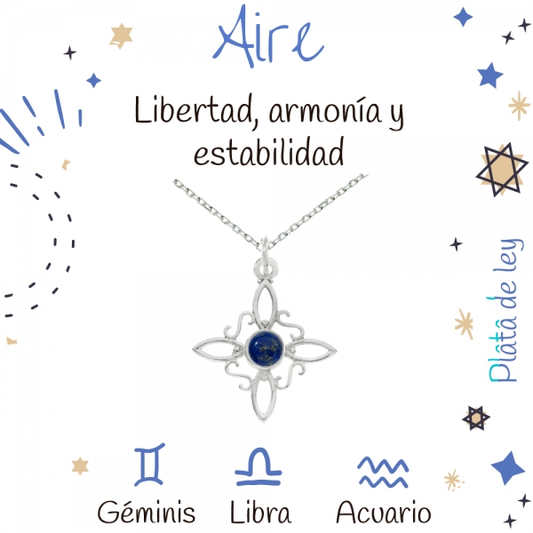 Collar nudo de Bruja lapislázuli