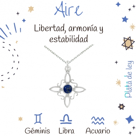 Collar nudo de Bruja lapislázuli