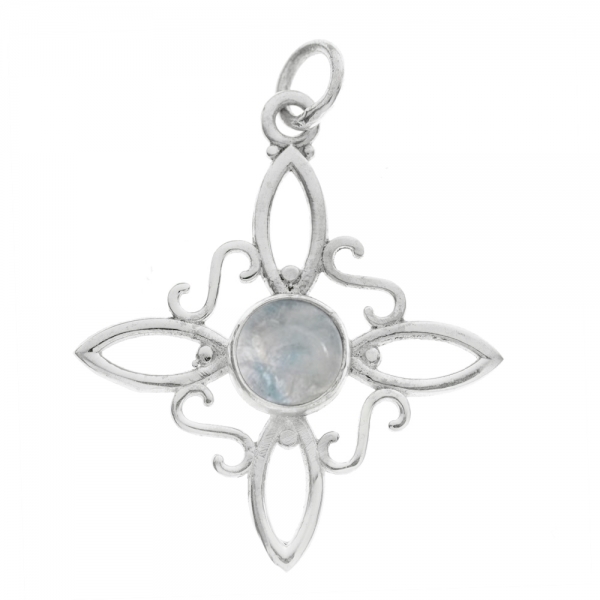 Collar nudo de Bruja piedra de luna