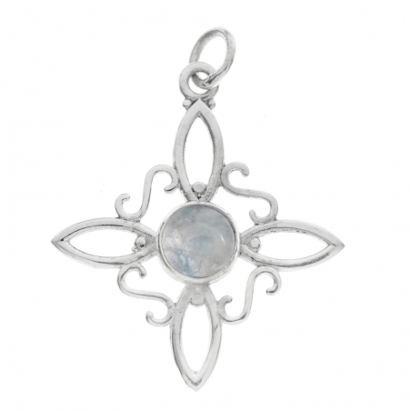 Collar nudo de Bruja piedra de luna