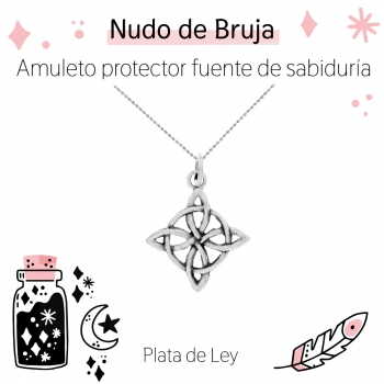Collar nudo de Bruja envejecido
