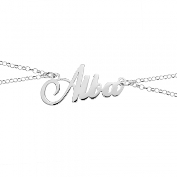 Pulsera doble con nombre personalizado