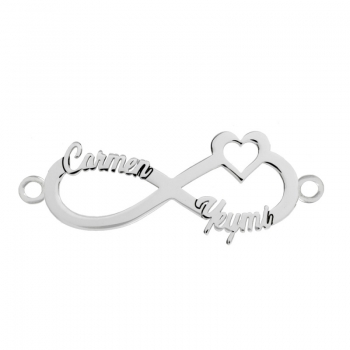 Pulsera infinito con nombres personalizados 2