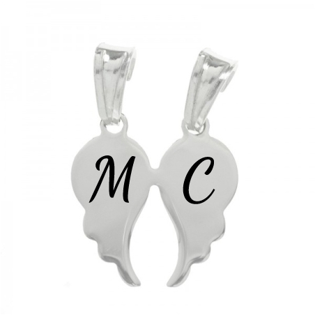 Colgante personalizado alas para dos