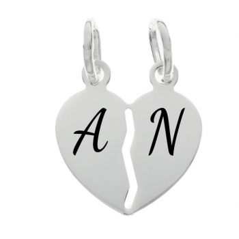 Colgante corazón para dos