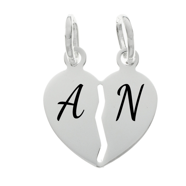 Colgante corazón para dos