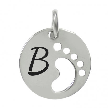 Colgante XS pie Plata de Ley 925