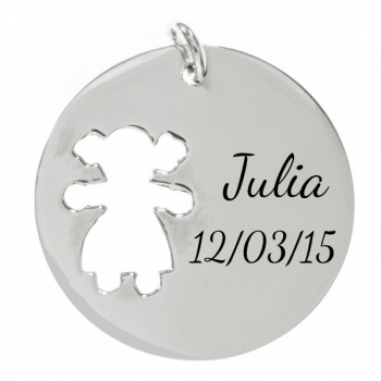 Colgante nacimiento niña personalizado