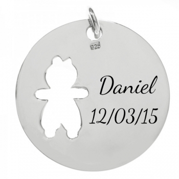 Colgante nacimiento niño personalizado