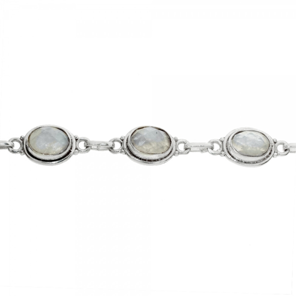 Pulsera piedra de luna Plata de Ley