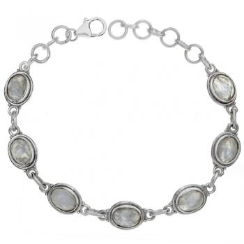 Pulsera piedra de luna Plata de Ley