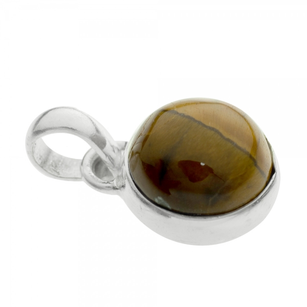 Colgante redondo con piedra