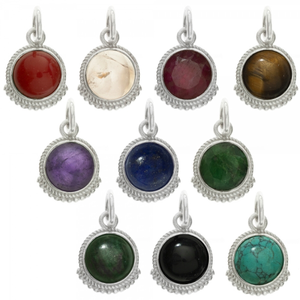 Colgante mini con piedra natural