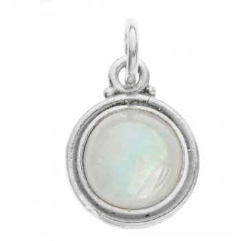 Colgante piedra natural redonda 2