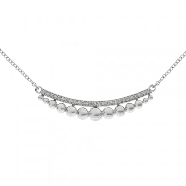 Collar media luna de bolas