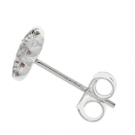 Pendientes corazón multicolor XS