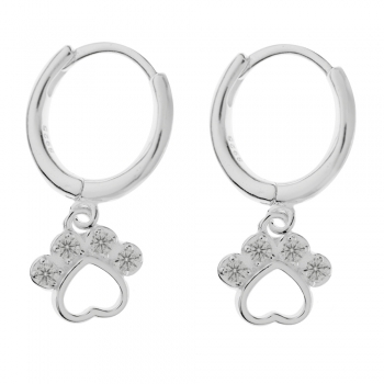 Aros con huella colgante