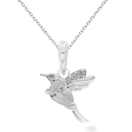 Collar colibrí Plata de Ley