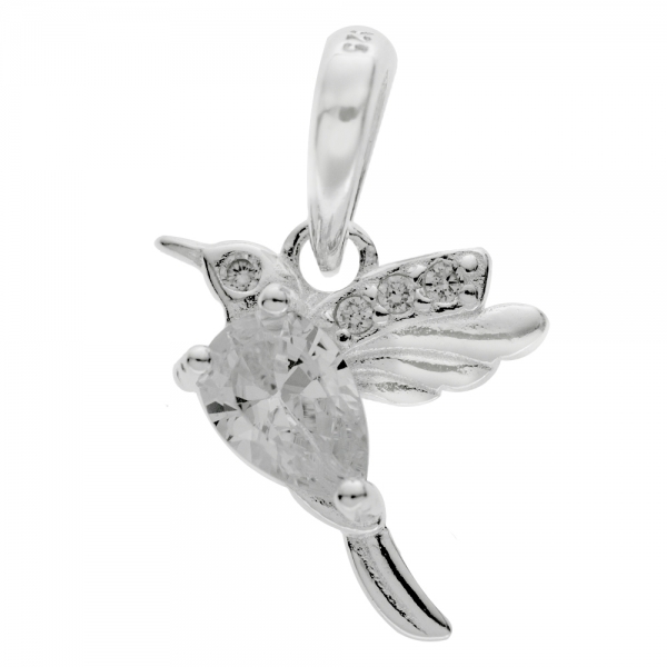 Collar colibrí Plata de Ley