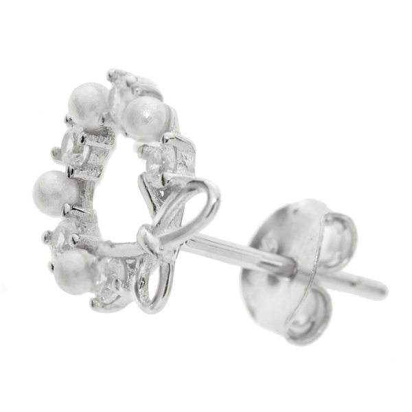 Pendientes brillo & perlas