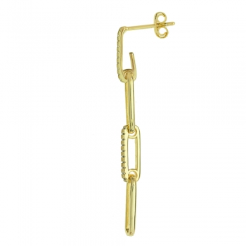 Pendientes cadena dorada 2