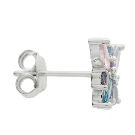 Pendientes cristales talla mixta