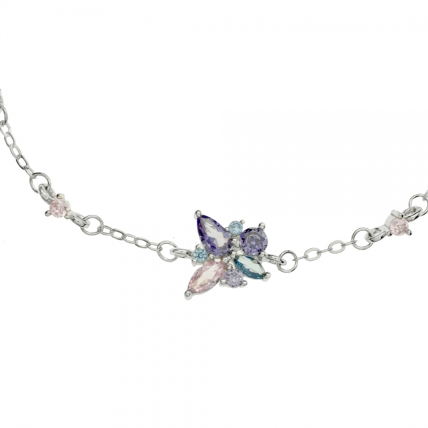 Pulsera con cristales de colores