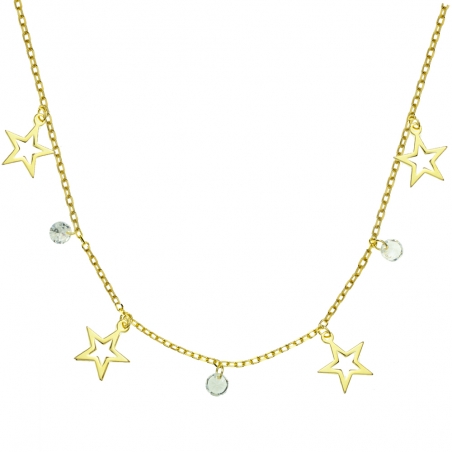 Collar estrellas & circonitas