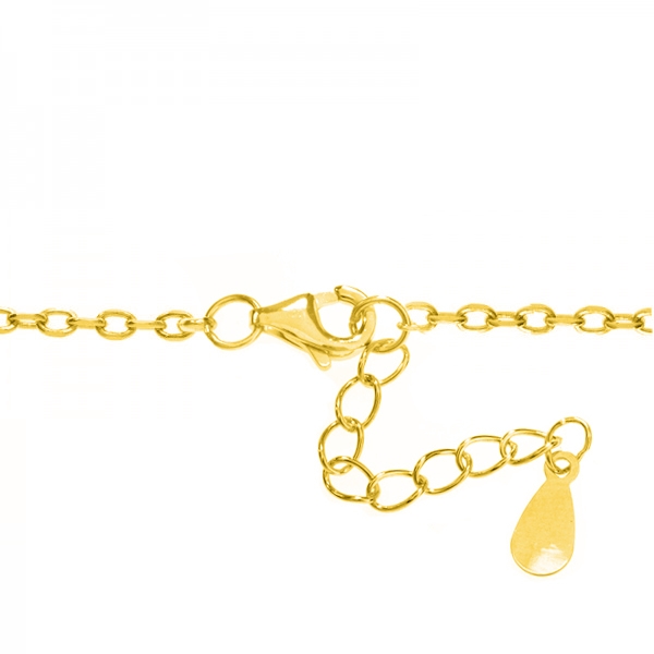 Collar infinito brillo dorado