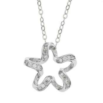 Collar flor ondulada